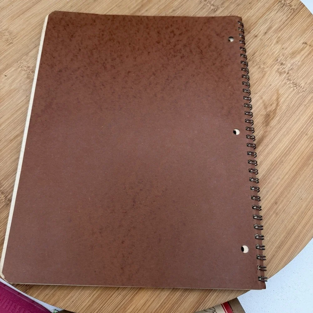 Rare Brown‎ University Notebook Wisconsin Seal Error Physics Student Korean War
